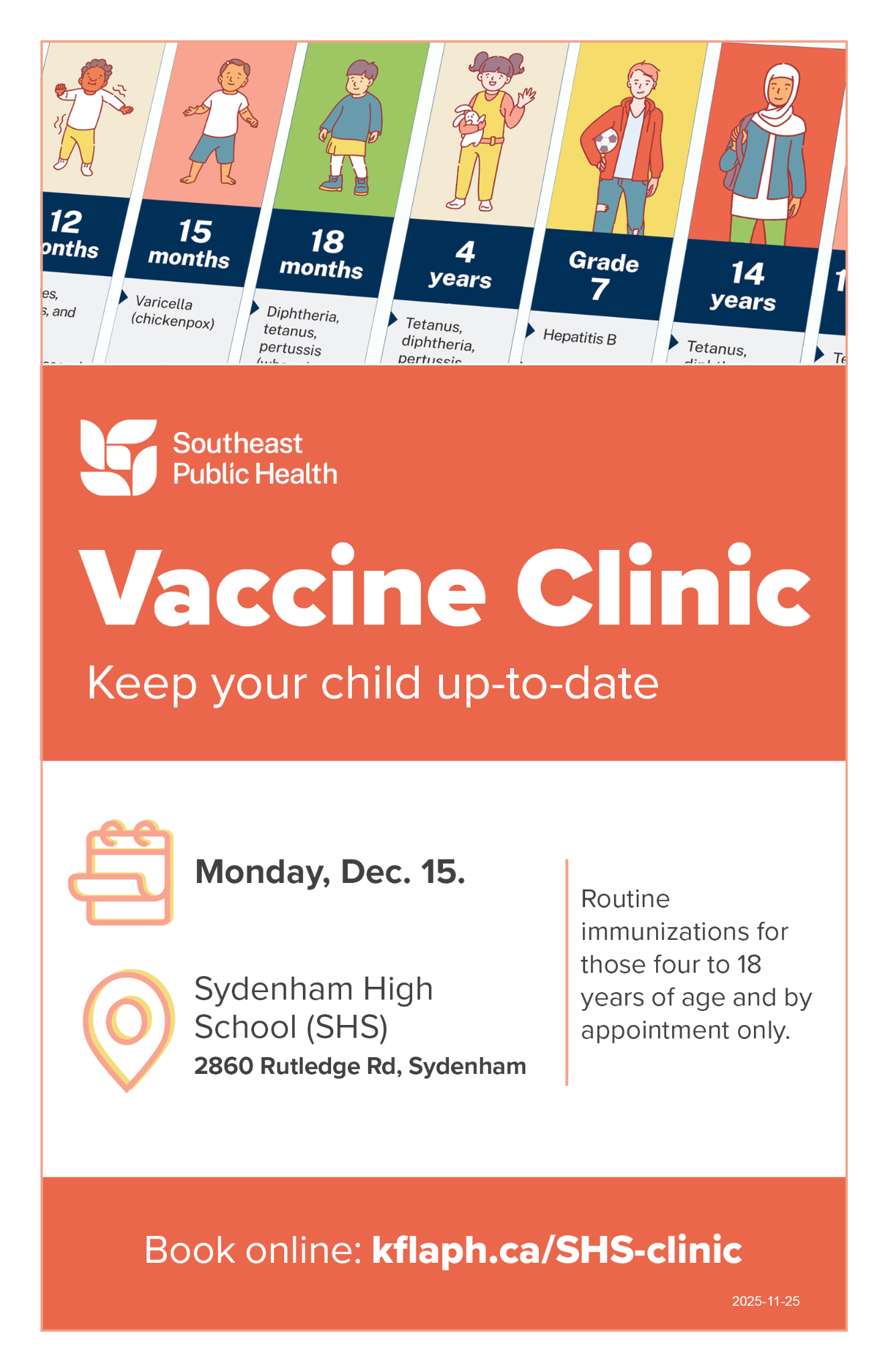 2025 11 25 Vaccine Clinics Newsletter Insert SHS Dec15