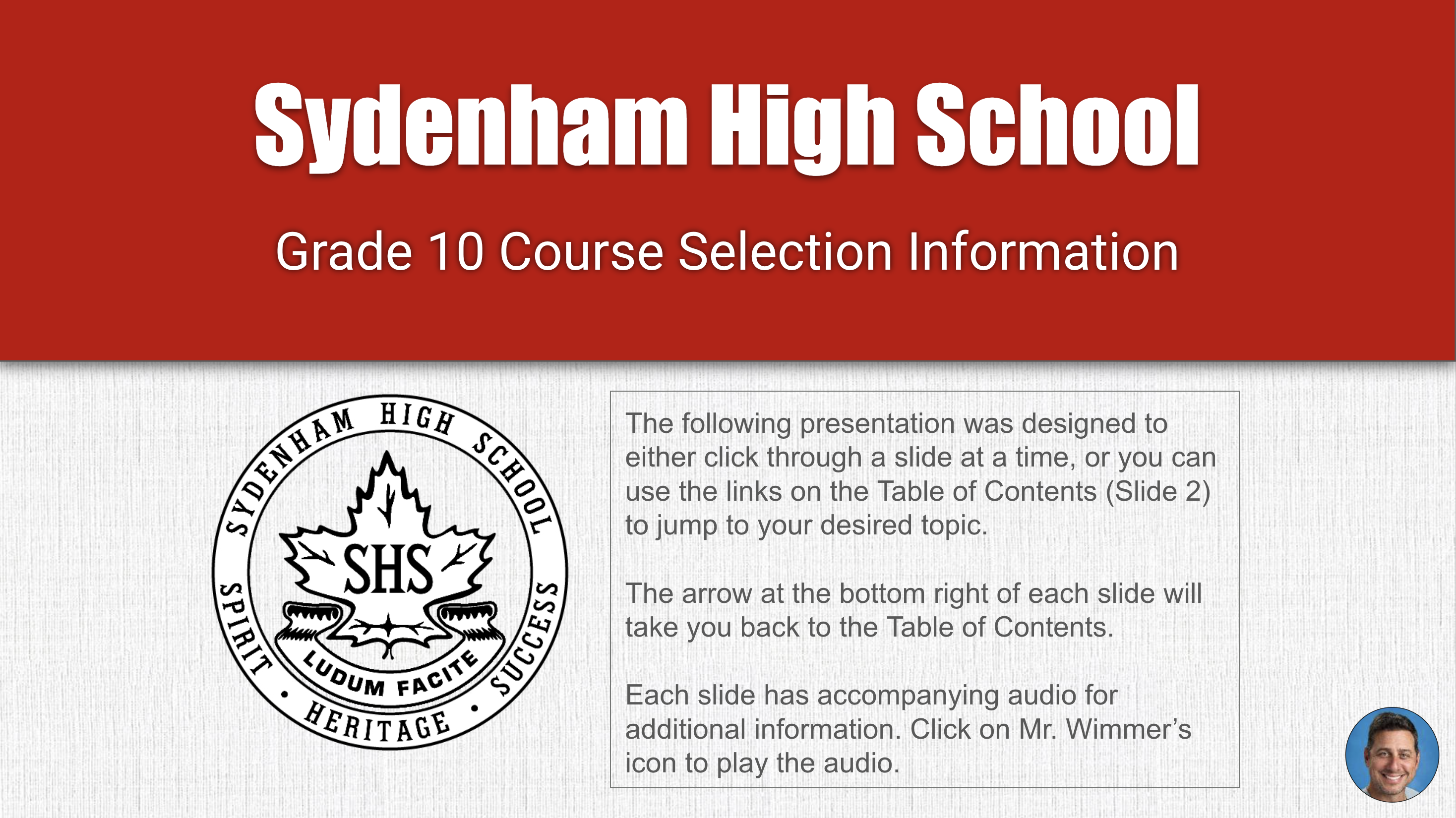 G10 Course Selection Slideshow